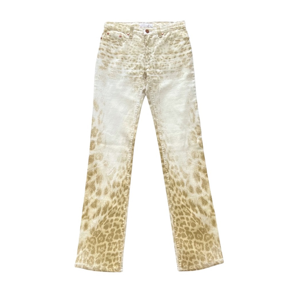 Roberto Cavalli Leopard Print Jeans